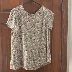 LOFT Multicolor Floral Blouse
